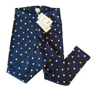SEED HERITAGE Floral Winter Leggings Girls 7 NWT Navy Blue Legging Flowers NEW